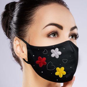 Flower Heart Face Mask w/ filter pocket